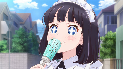 2食目 アイスクリーム／甜茶／ボーロ／桔梗信玄餅／メロンパン